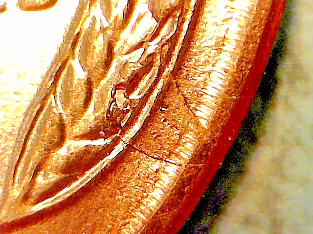 1955 S Lincoln Wheat Cent Retained Cud Error