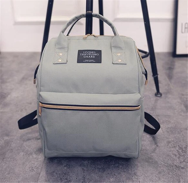 Women Men Backpack, Canvas School Bag, Travel Bag for Outdoor Camping Traveling 5