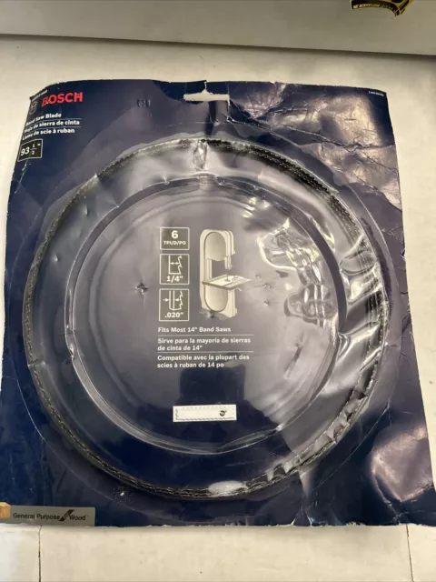 Bosch Band Saw Blade Fits Most 14" Band Saws BS9312-6WD