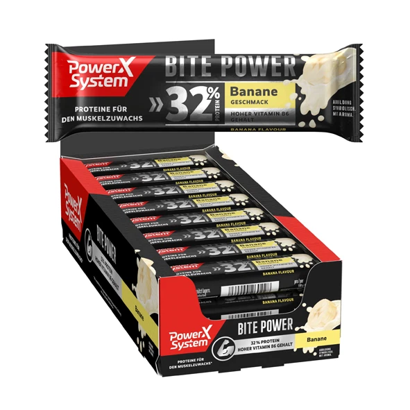 Power System Bite Power Banana, 35 g, confezione da 24
