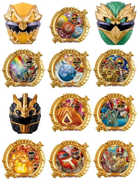 Sentai Rings Power Rangers Cast BANDAI POWER RANGERS No.1 Sentai Gozyuger GP Sentai Ring 02 03 Complete ...