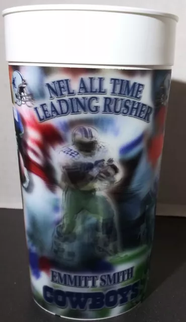 2002 EMMITT SMITH All Time Leading Rusher 3-D Collector's Cup NFL Dallas cowboys