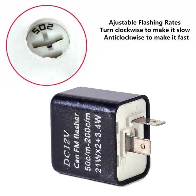 BLACK LED TURN Signals Relay Flasher Blinker Indicators for Honda