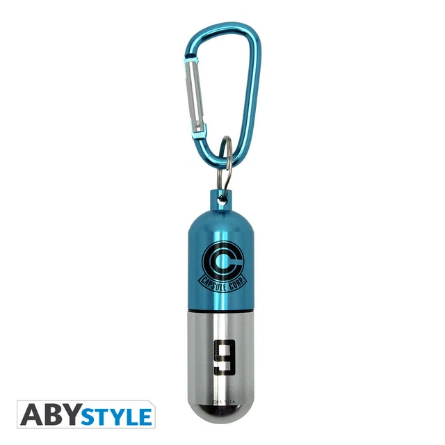 Dragon Ball Z Blue Capsule Corp. Keychain DBZ Anime Manga Accessory ABYstyle