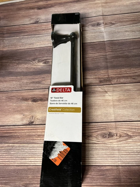 Delta Crestfield 18 in. Towel Bar in Venetian Bronze 138030