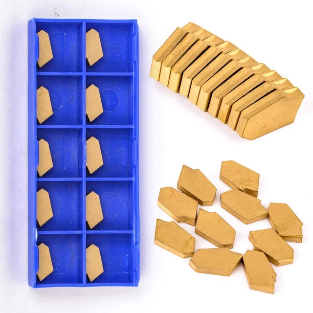 Lot De 10 Inserts En Carbure ZQMX3N11-1E SP300 GTN3 - 3mm Largeur Pour Outillage CNC - Haute Précision