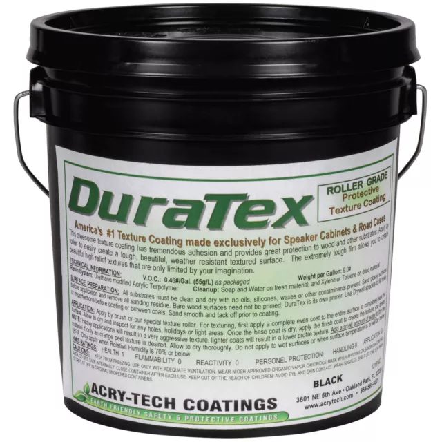 Acry-Tech DuraTex Black 1 Gal Roller Grade Cabinet Coating