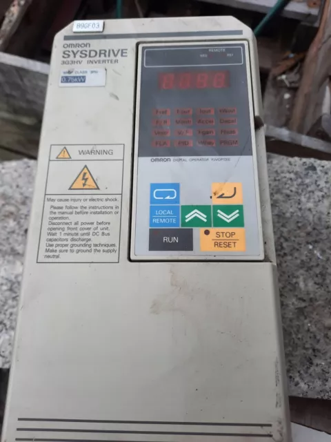 Inverter Omron Sysdrive 3G3Hv 0.75Kw /#8 S0Nk 6212