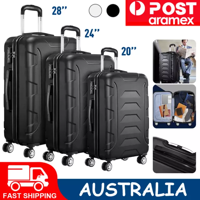 LONENESSL 28" Luggage Travel Suitcase Set Trolley Hard Case Strap Lightweight