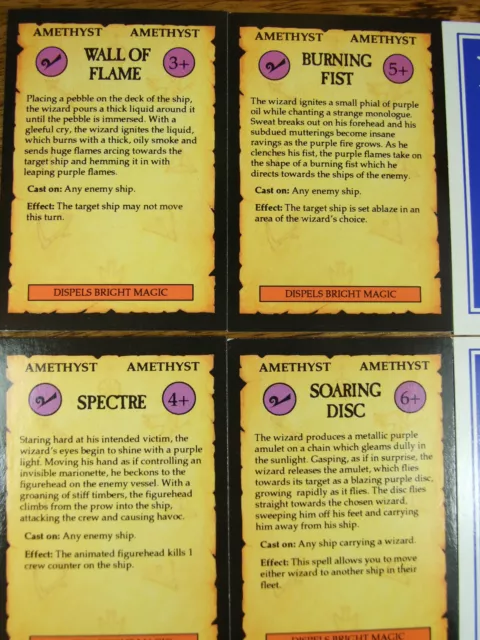 4 Oop Man O War Ameythyst Magic Cards (944)