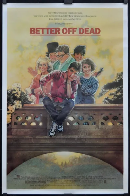 Better Off Dead 1985 ORIG 27X41 MOVIE POSTER JOHN CUSACK DAVID OGDEN STIERS