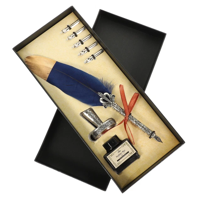 1 juego Vintage Quill Pluma Kit de escritura Pluma Pect Practical Nibbed Stift