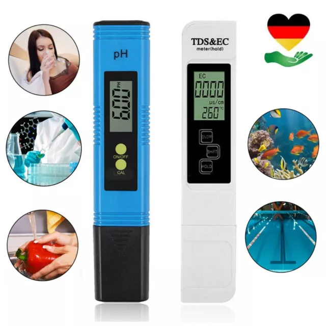 Digital PH Meter Tester Aquarium Pool LCD Pen Monitor TDS EC Water Meter Tester