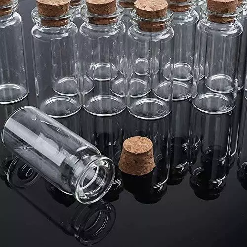 Glasfläschchen mini flaschen mit korken 40Stk kleine korkenflaschen 10ml + 3