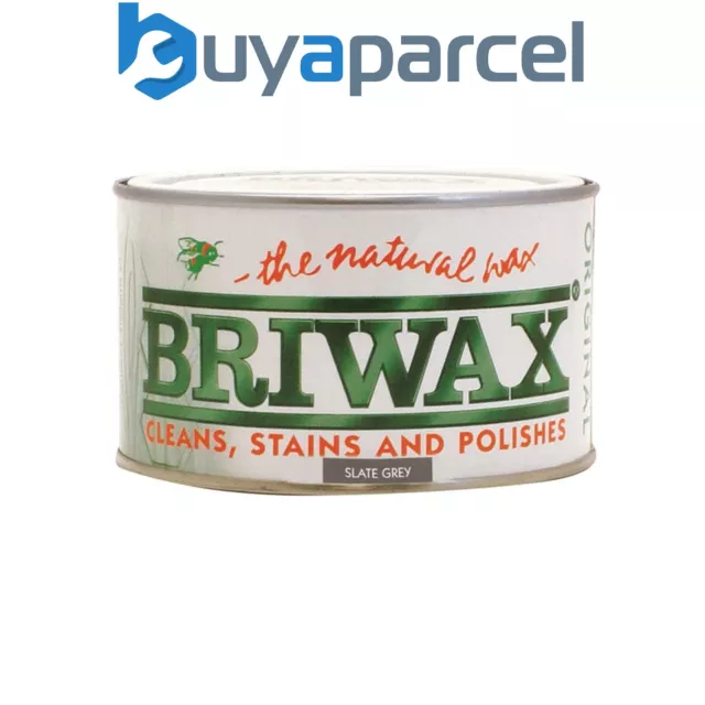 Briwax BW0502542122 Wax Polish Original Slate Grey 400g BRWWPSLG400