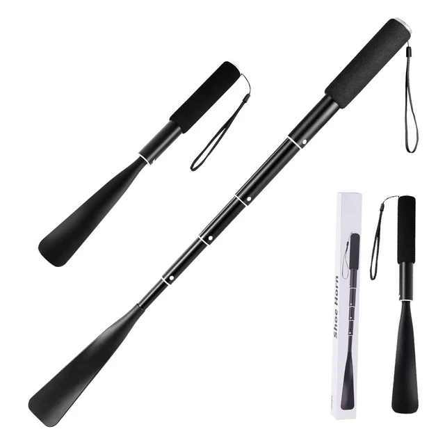 Shoe Horn Long Handle, 14.5&quote;-37&quote; Telescopic Metal Shoe Ho...