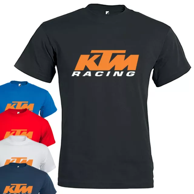 Maglia estiva a manica corta in cotone Maglietta KTM T shirt Uomo con stampa