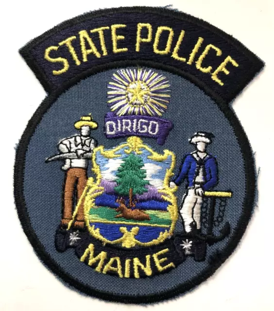 Maine State Police Patch  4 1/2" -