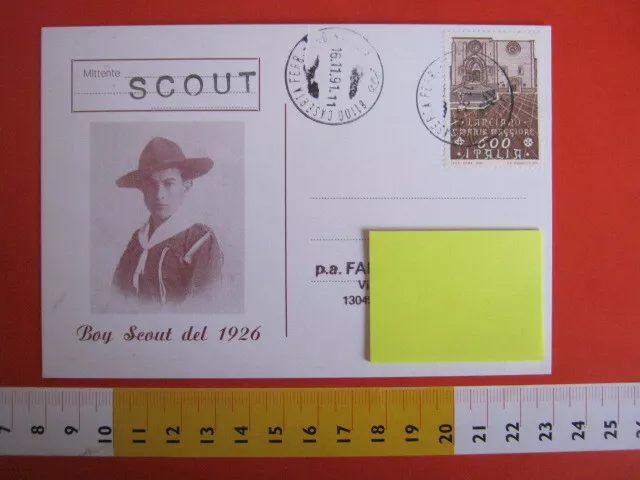 Sjgx2 Italia Scouts Scautismo Jamboree Post Card 1991 Caserta Boy Scout 1926