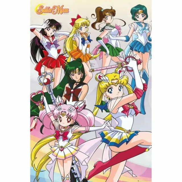 Affiche Poster Sailor Moon Team 61*91.5 cm pas cher