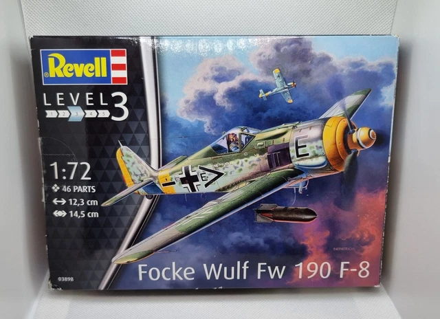 Revell Maket Uçak 1:72 Ölçek Focke Wulf Fw 190 F-8 Boyalı Set Revell