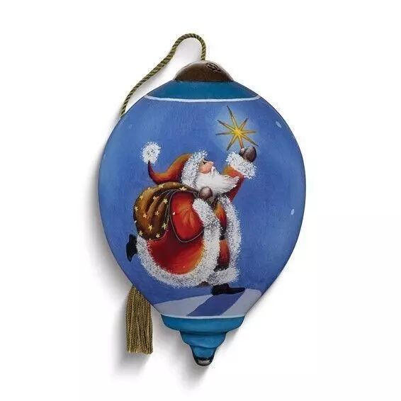 Ne'Qwa Art Star Light, Star Bright by Sarah Summers Hand-painted Glass Ornament