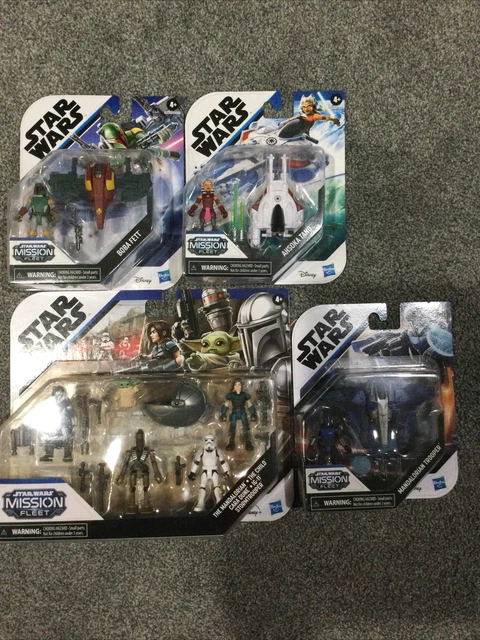 Star Wars Mission Fleet F1563 - Statuetta articolata 6 cm + veicolo Mandalorian Trooper