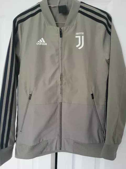 Italian Kids Juventus Fc Adidas Football Tracksuit Jacket Boys Size 13/14