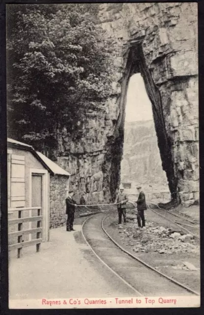 Wales - Denbigh Raynes & Co Steinbrüche Tunnel nach oben Steinbruch Postkarte