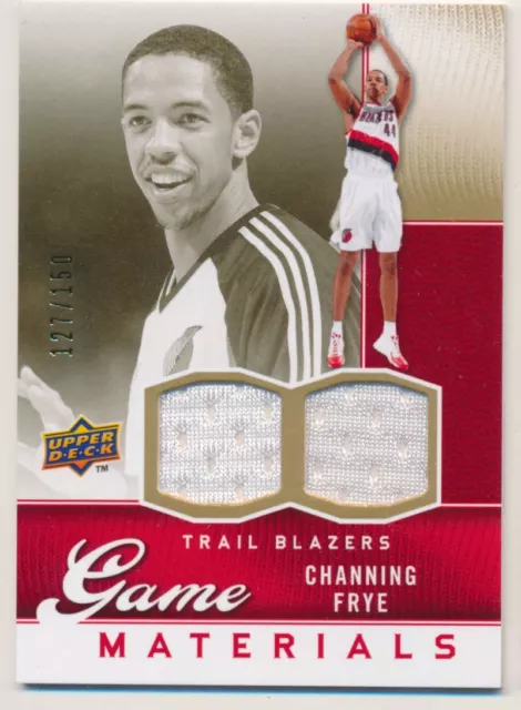 2009-10 Upper Deck Game Materials Gold #GJCF Channing Frye Jersey /150