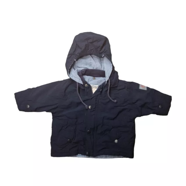 Elegante giacca con cappuccio bambino Jacadi taglia 6M 68 blu
