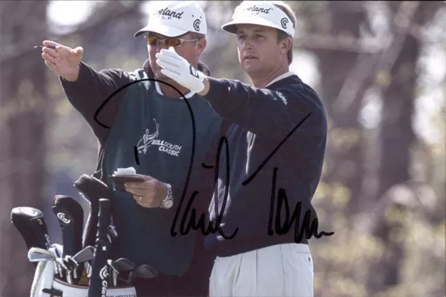 David Toms Signed 4x6 Photo 2001 PGA Championship Winner Tour Golf Golfer Auto