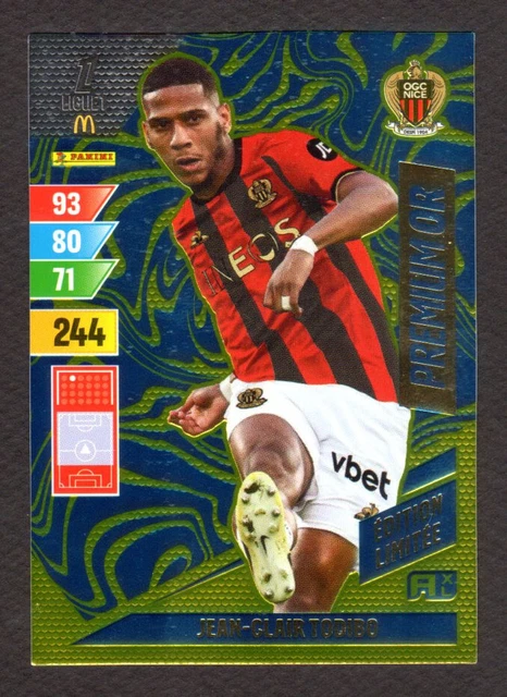 Carte Adrenalyn Signée OGC Nice Ligue 1 - Carte Collector Football, Joueur Seri