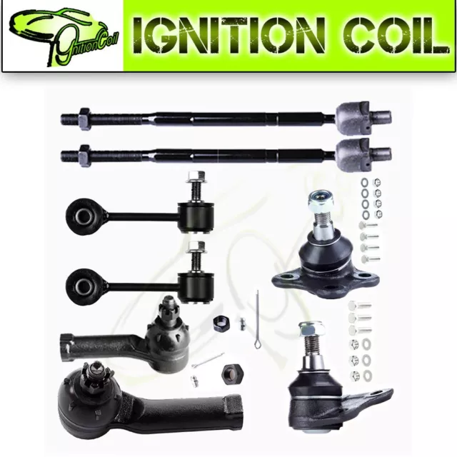 8x Front Outer Tie Rods Sway Bars Lower Ball Joints For Volkswagen Golf & Jeeta