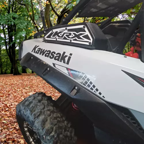 Kawasaki 1000 KRX  and KRX-4 Frog Skin Intake Covers  Made in USA  WHITE