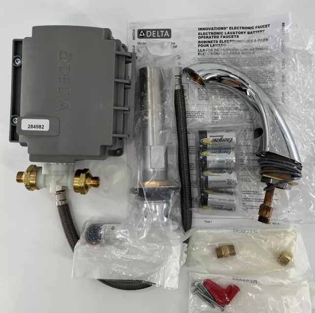 Delta 590LF-HGMHDF Comm Single Hole Battery Operated Electronic Bathroom Faucet