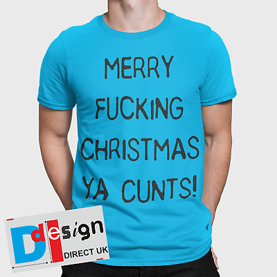 Merry Christmas Xmas Mens T-Shirt Funny Santa Gift Festive Unisex Top tee