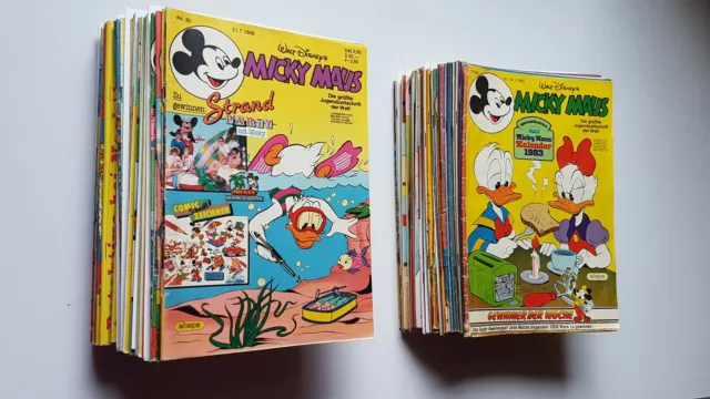 Micky Maus, 91 Hefte ab 1977 mit Beilagen, 4 Stück auswählen