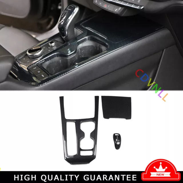 Central Console Gear Shift Panel Trim 3* For Cadillac XT4 2018-2023 Carbon Fiber