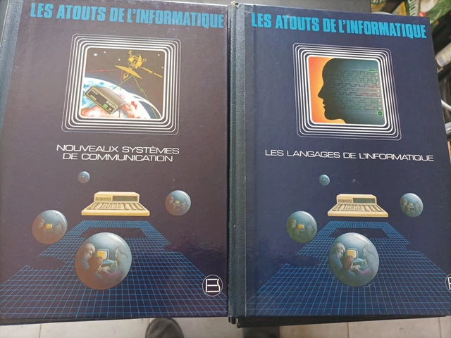 20 LIVRES LES Atouts de L'Informatique Atlas Éditions . 20 tomes 1984