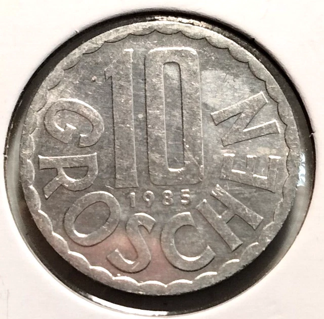 1985  AUSTRIA  10 Groschen  Coin -  KM# 2878 - Combined Shipping (#INV8530)