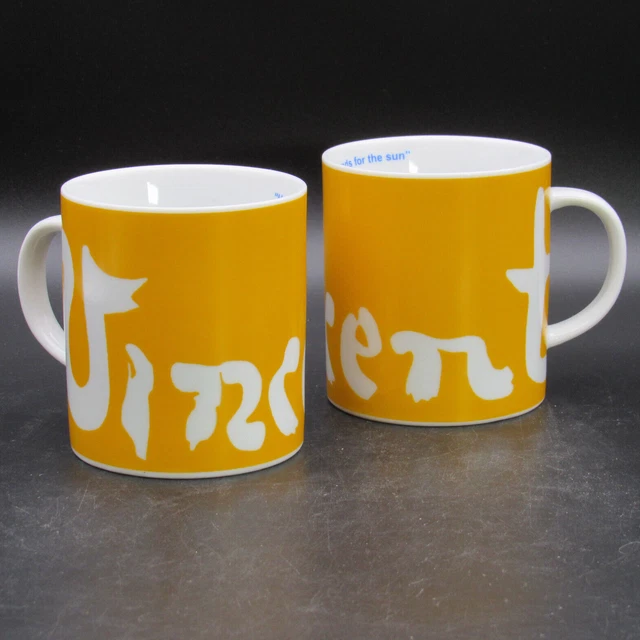 Yellow Vincent Mug, Pair (2) Van Gogh Signature 2005, Metropolitan Museum of Art Yellow Vincent Mug, Pair (2) Van Gogh Signature 2005, Metropolitan Museum of Art
