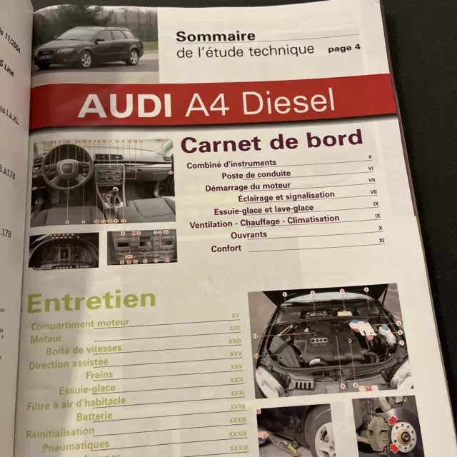 REVUE TECHNIQUE AUDI A4 1.9 2.0 TDi DIESEL S LINE MULTITRONIC AMBITION LUXE 3