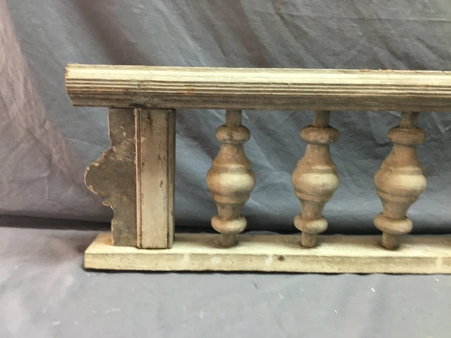 Antique Victorian Porch Gingerbread Spindle Span Gray Architectural Old 811-20B 3