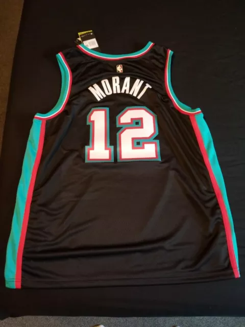 Ja Morant Vancouver Grizzlies Stitched Jersey #12 Mens Swingman Size 52 New