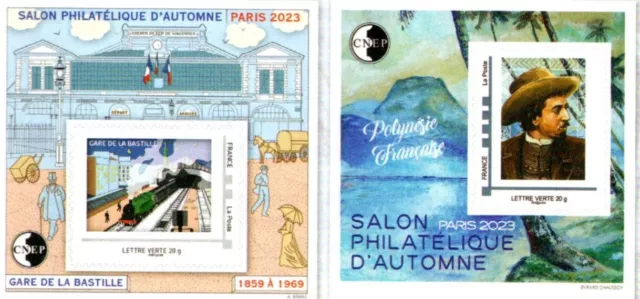 2 Blocs  Cnep Paris  Salon D' Automne 2023 Dentele - Nouveau- Bastille+ Gauguin