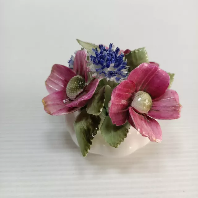 Royal Albert Flowers Of The Month Poppy English Bone China Miniature Posy Bowl 2