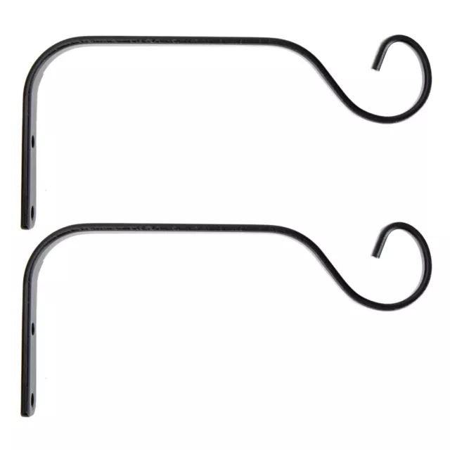2 Pcs bird feeder hanger Flower Pot Hanging Brackets Plant Hook Wall Mounted