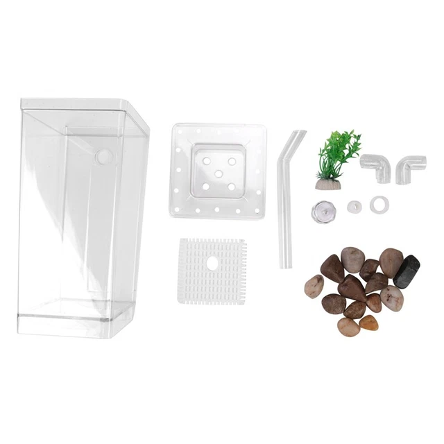 LED  Fish Tank Aquarium Self Cleaning Fish Tank Bowl Convenient Desk Aquarium h