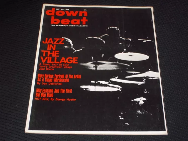 1965 July 29 Down Beat Magazine - Jazz In The Village Cover - L 15200